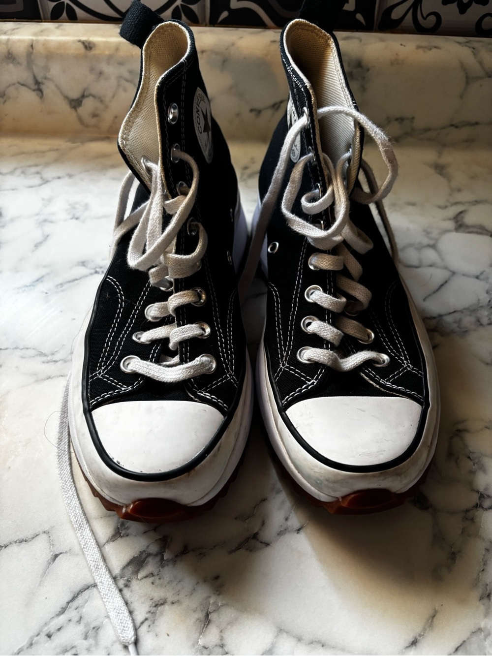 Converse Black and White High-Top Sneakers
